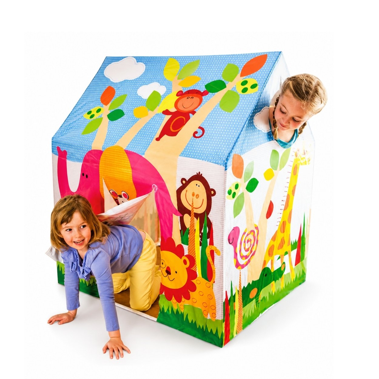 Intex Jungle Fun Cottage for Kids – Colourful Play Tent House