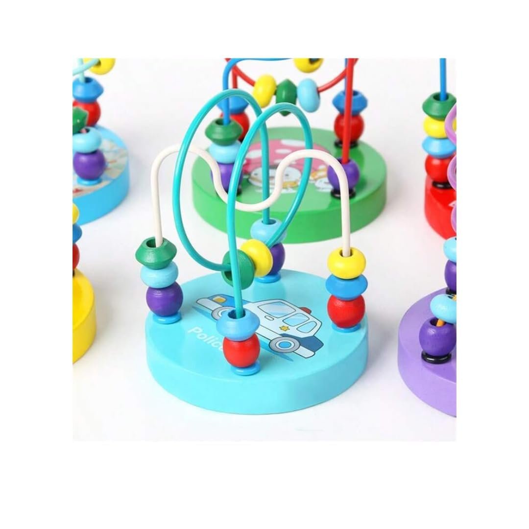 mini wooden bead maze for baby 6 months