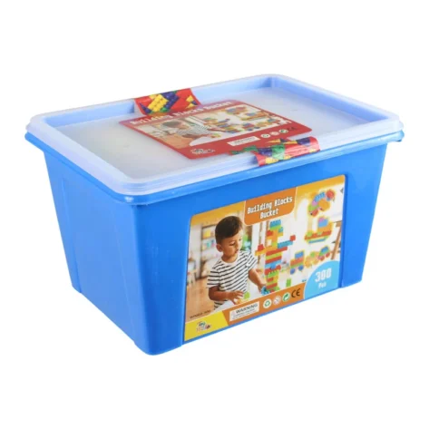 stem construction toy 300 pcs building blocks bucket