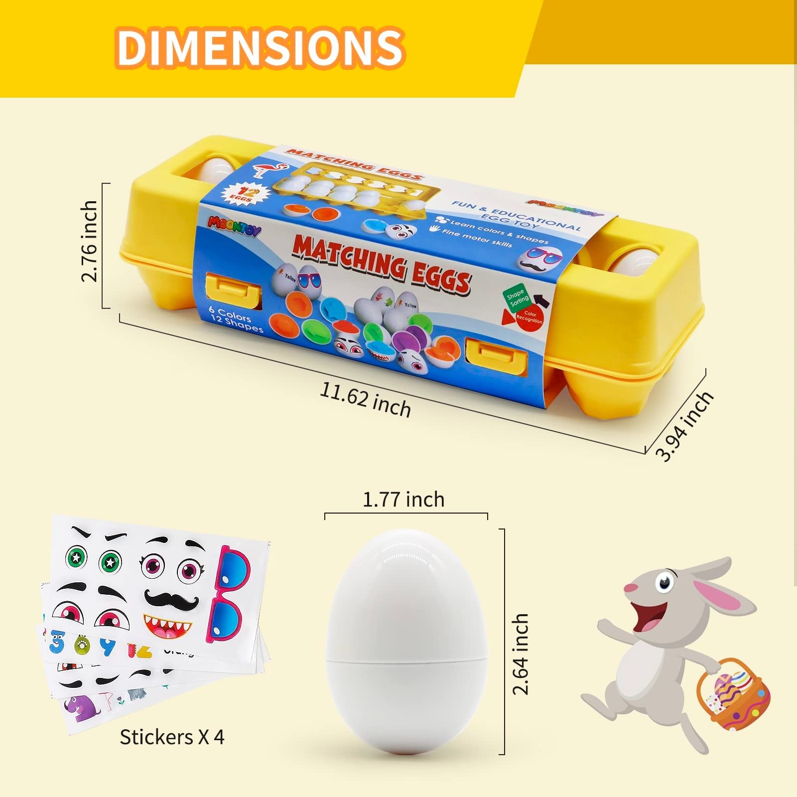 Color and shape recognition eggs