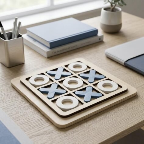 Classic X and O Wooden Game for Kids