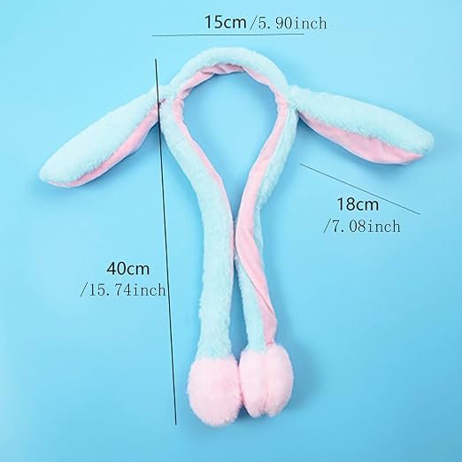 pastel plush bunny earmuffs
