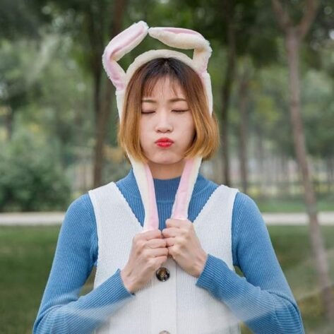moving ear plush headband