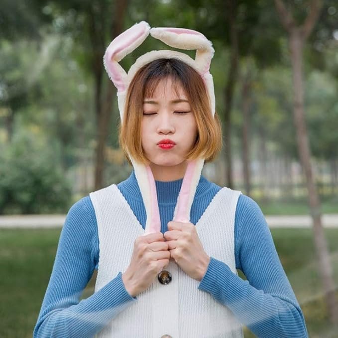 moving ear plush headband