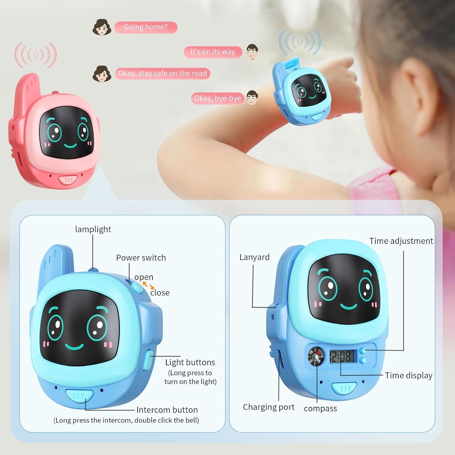Two way communication watch for kids