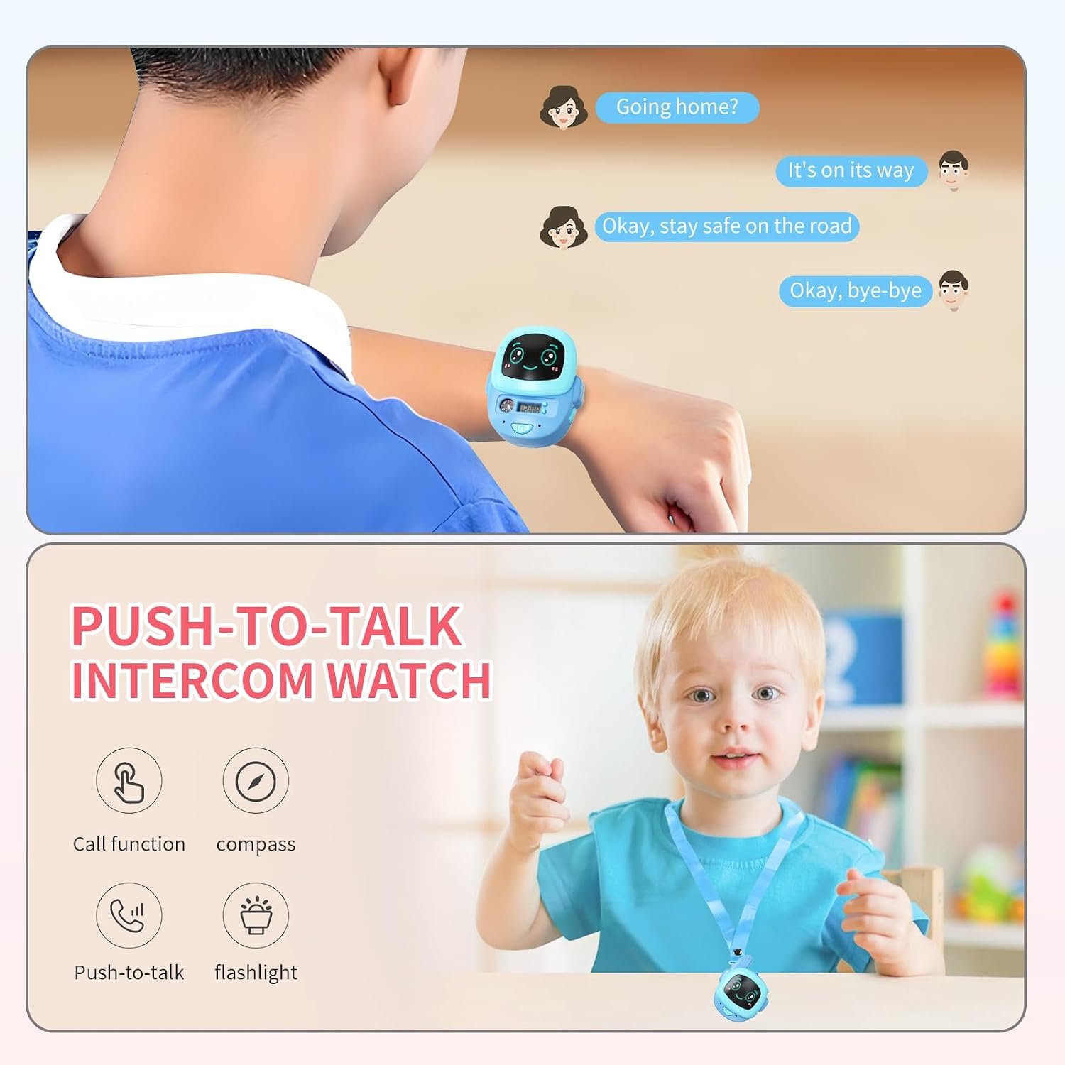 USB rechargeable kids watch