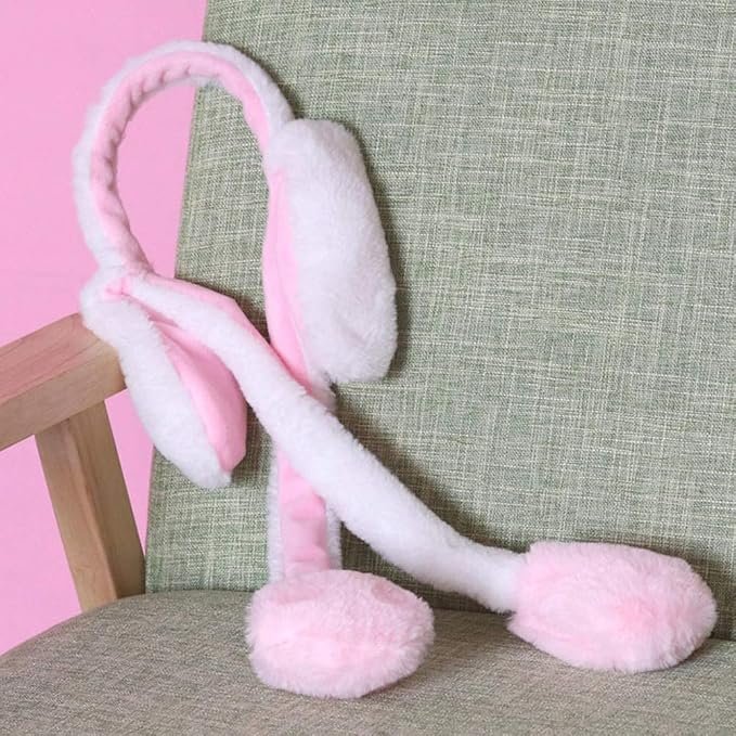 tie dye plush ear warmers