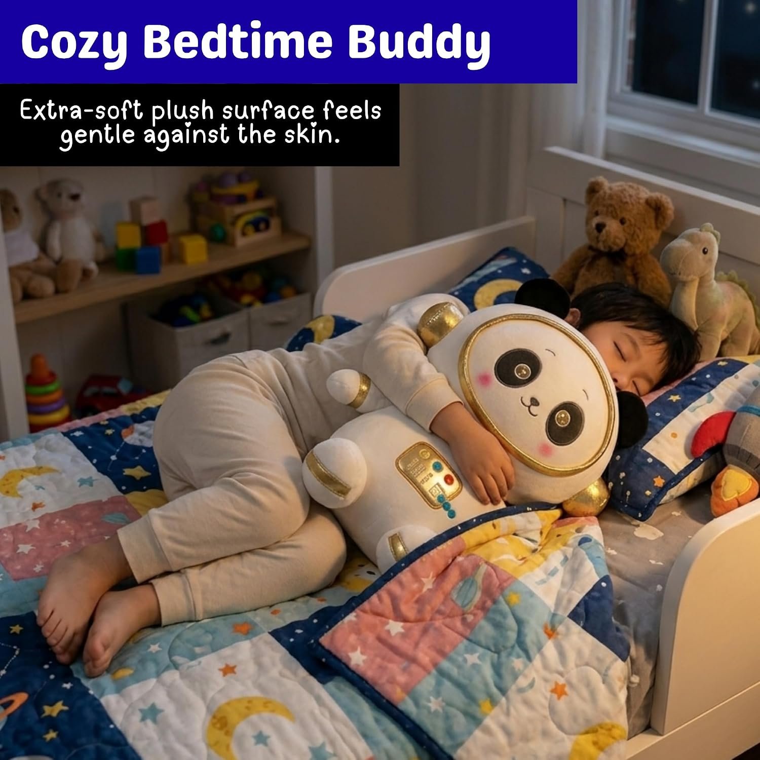 Space Panda Plush Toy | Cute Soft Astronaut Plushie Gift (16 Inch) - Image 5