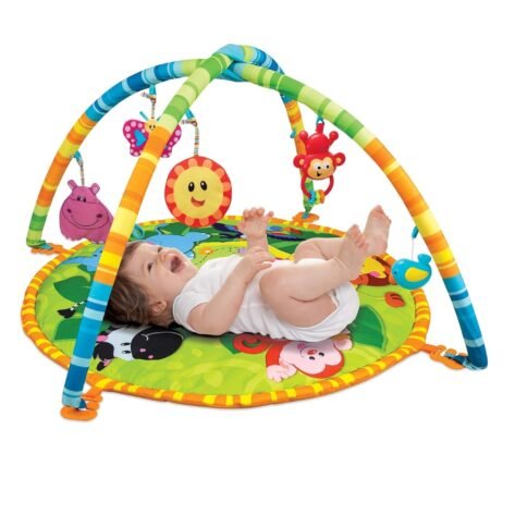 Baby Play Gym Mat with Hanging Toys for Newborn Tummy Time