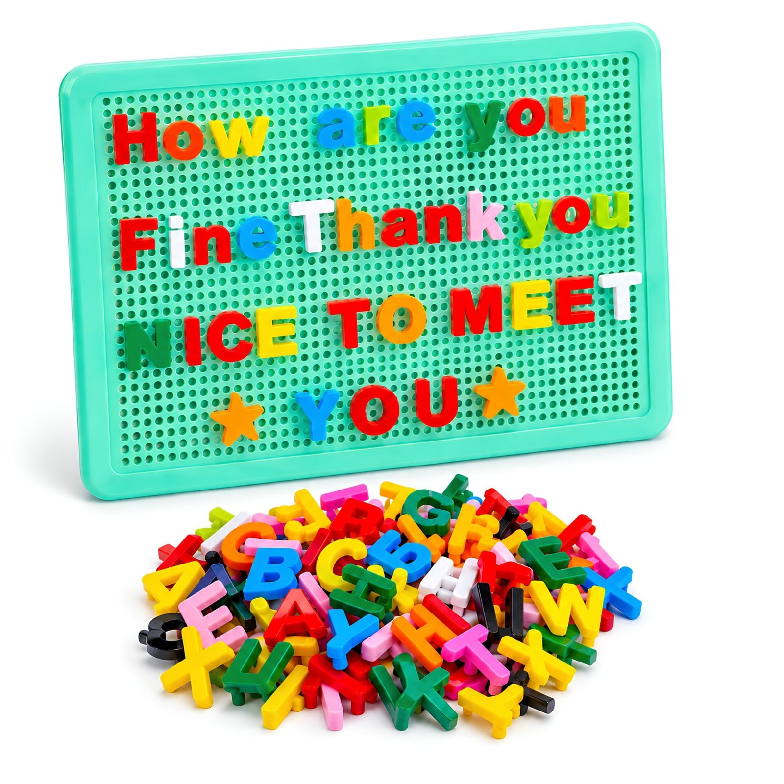 Colourful Alphabet Spelling Puzzle for Kids with Word Building Blocks