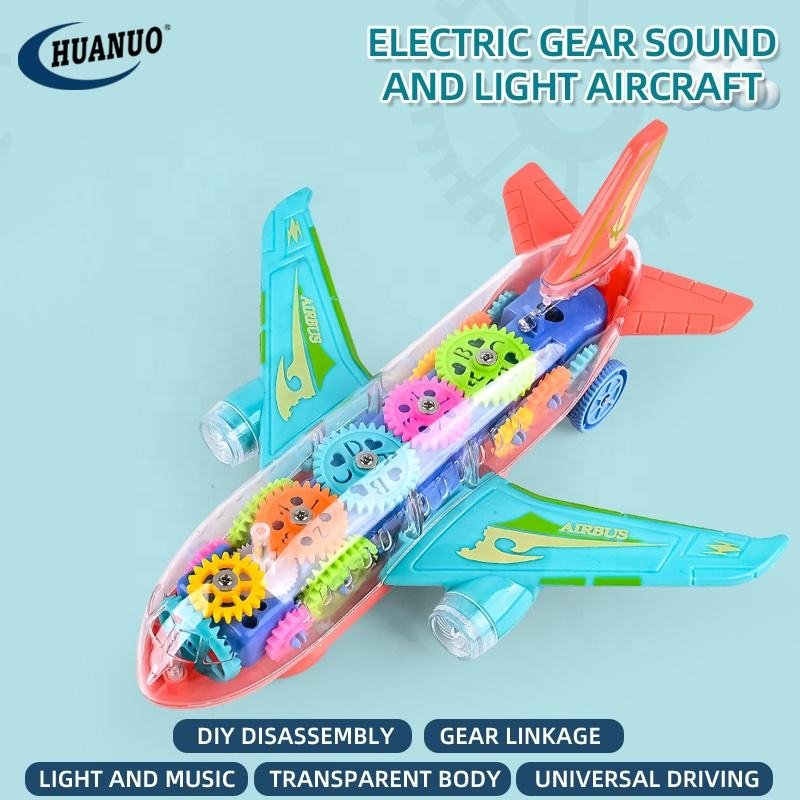 Airplane toy with lights and music