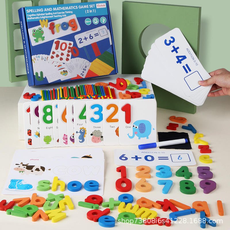 2 in 1 spelling and mathematics learning kit
