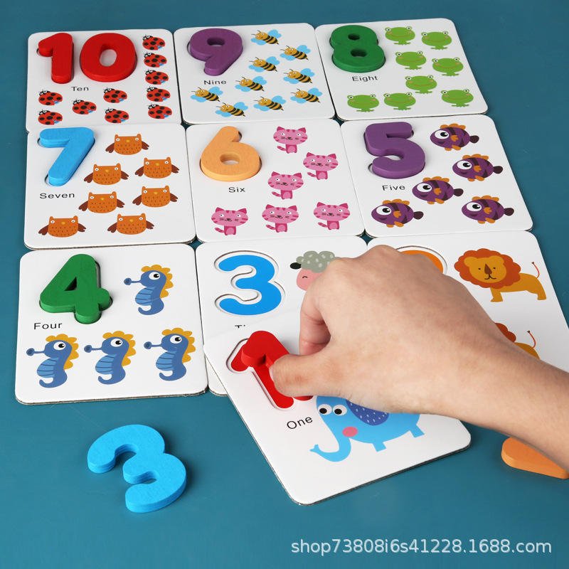 Wooden spelling and maths game for kids