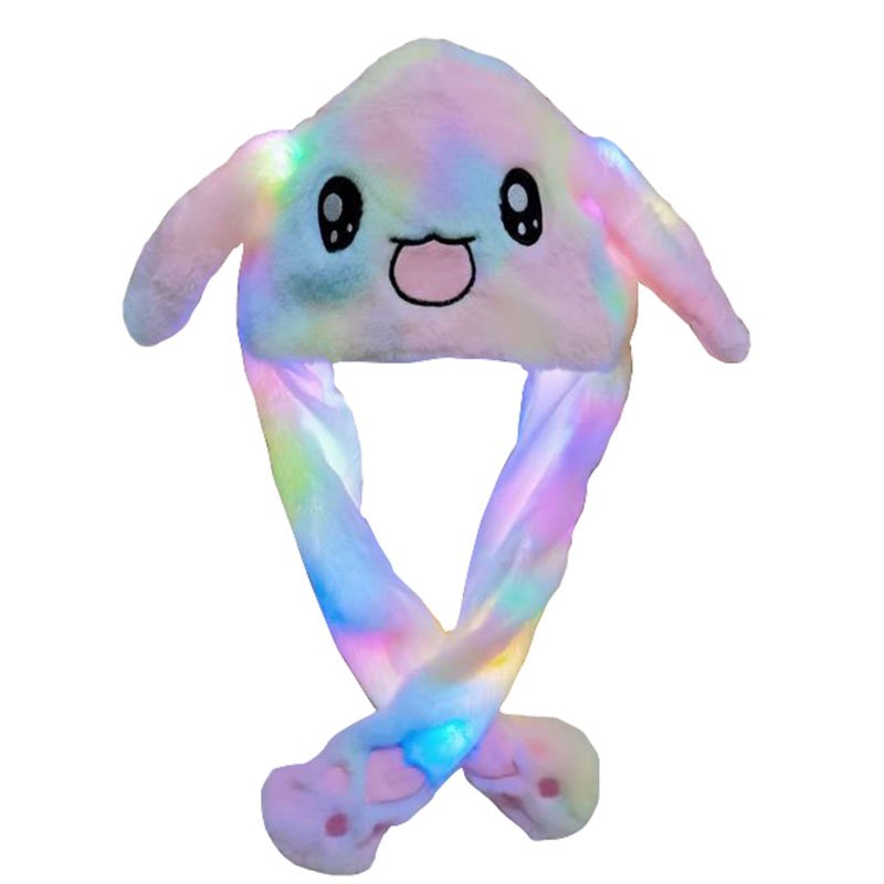 Moving Bunny Ears Plush Hat – Cute Rabbit Cap with Pop-Up Ears - Image 2