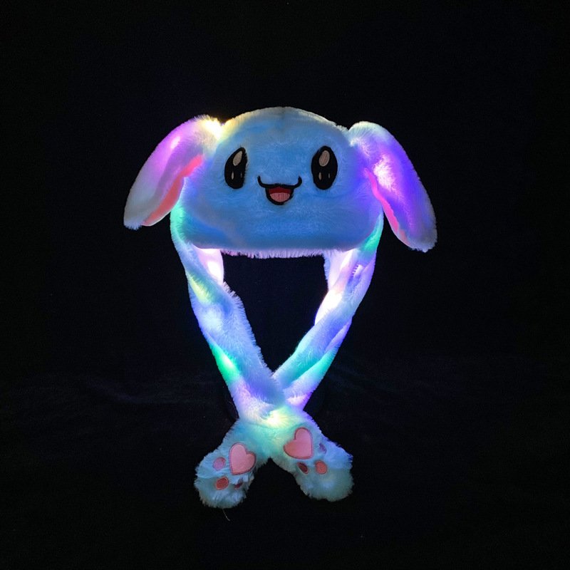 Moving Bunny Ears Plush Hat for Kids