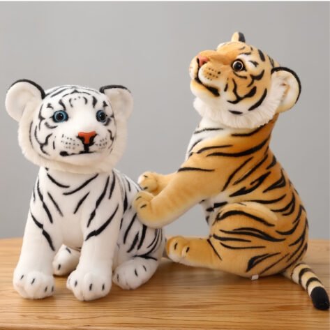 Tiger Plush Toy for Kids – Soft Lifelike Stuffed Animal
