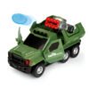 Electric Military Missile Truck Toy with Disc Launcher, Lights & Sound