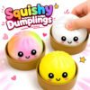 Dumpling Squishy Stress Ball – Soft Squeeze Toy for Kids & Adults