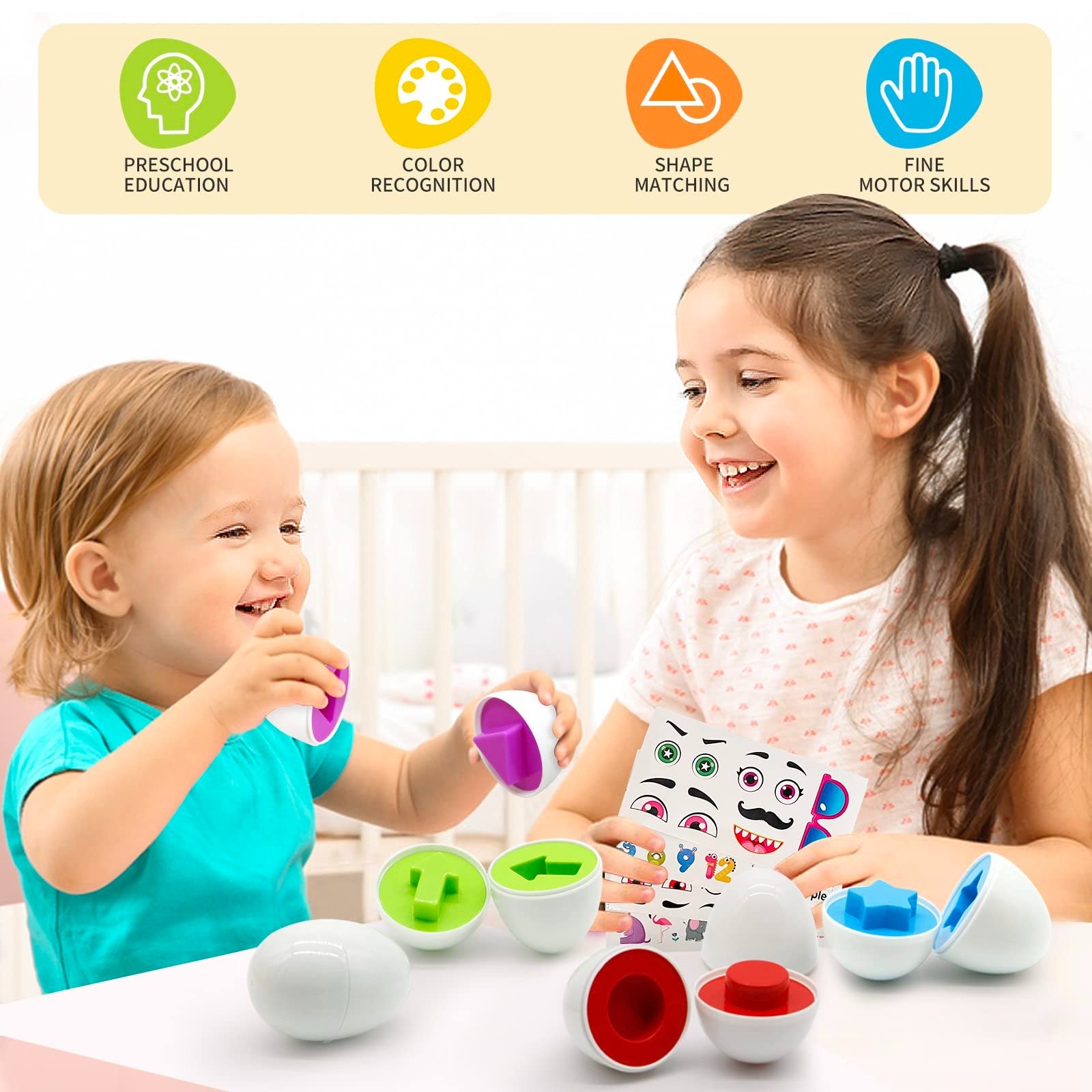 Educational egg matching toy