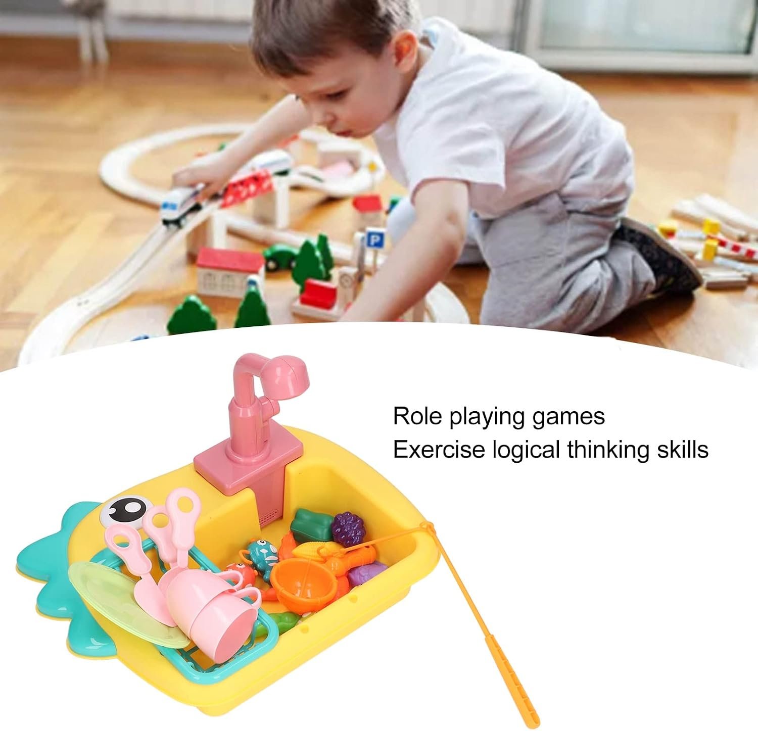 Dinosaur water circulation sink toy