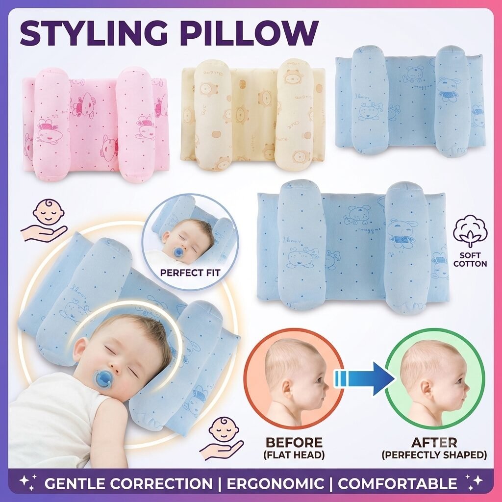 baby head shaping pillow for flat head syndrome