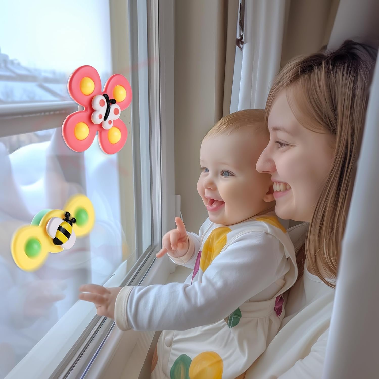 Baby Rattle Spinner Toy