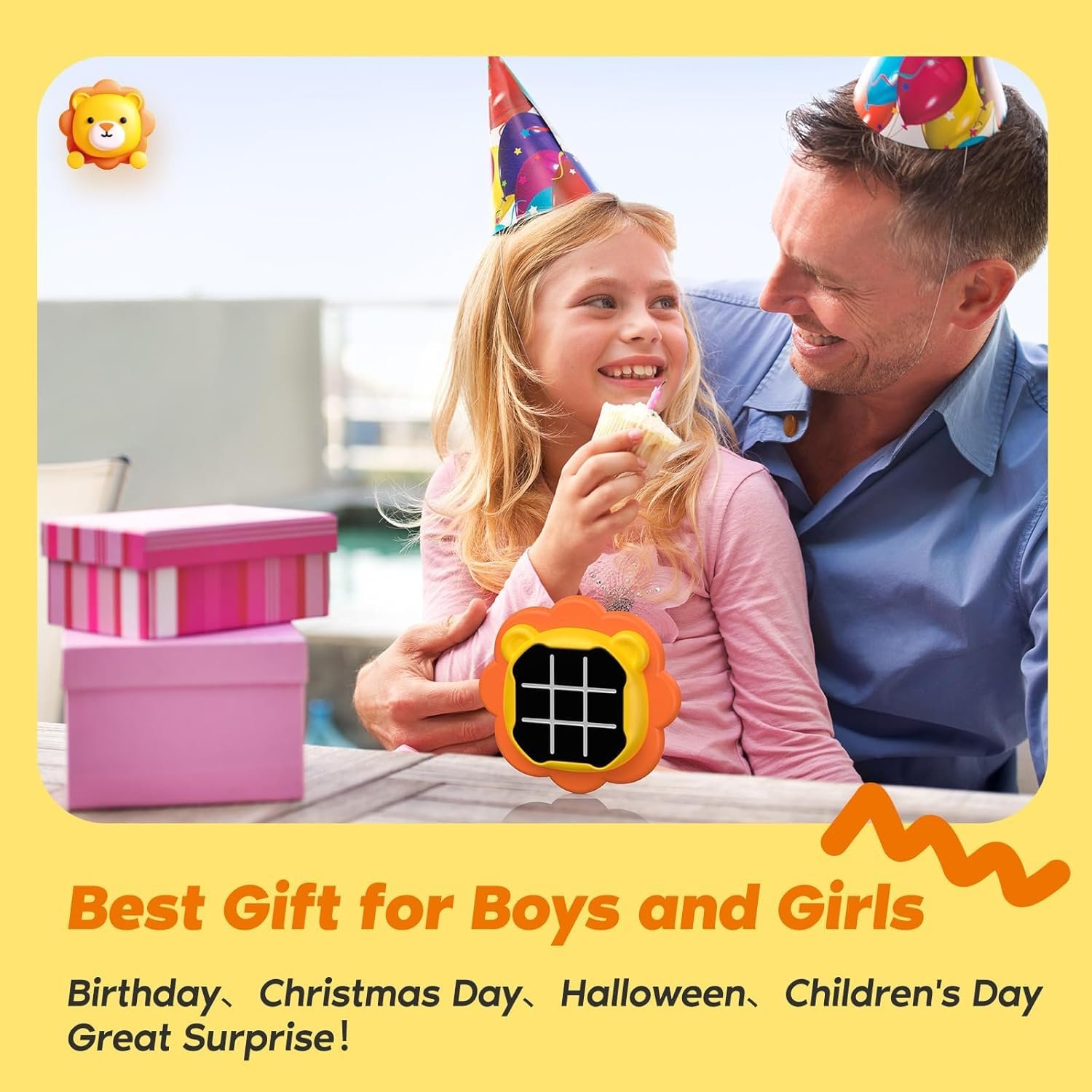 2-in-1 Tic Tac Toe and Memory Game with Lights and Sound for Kids - Image 2