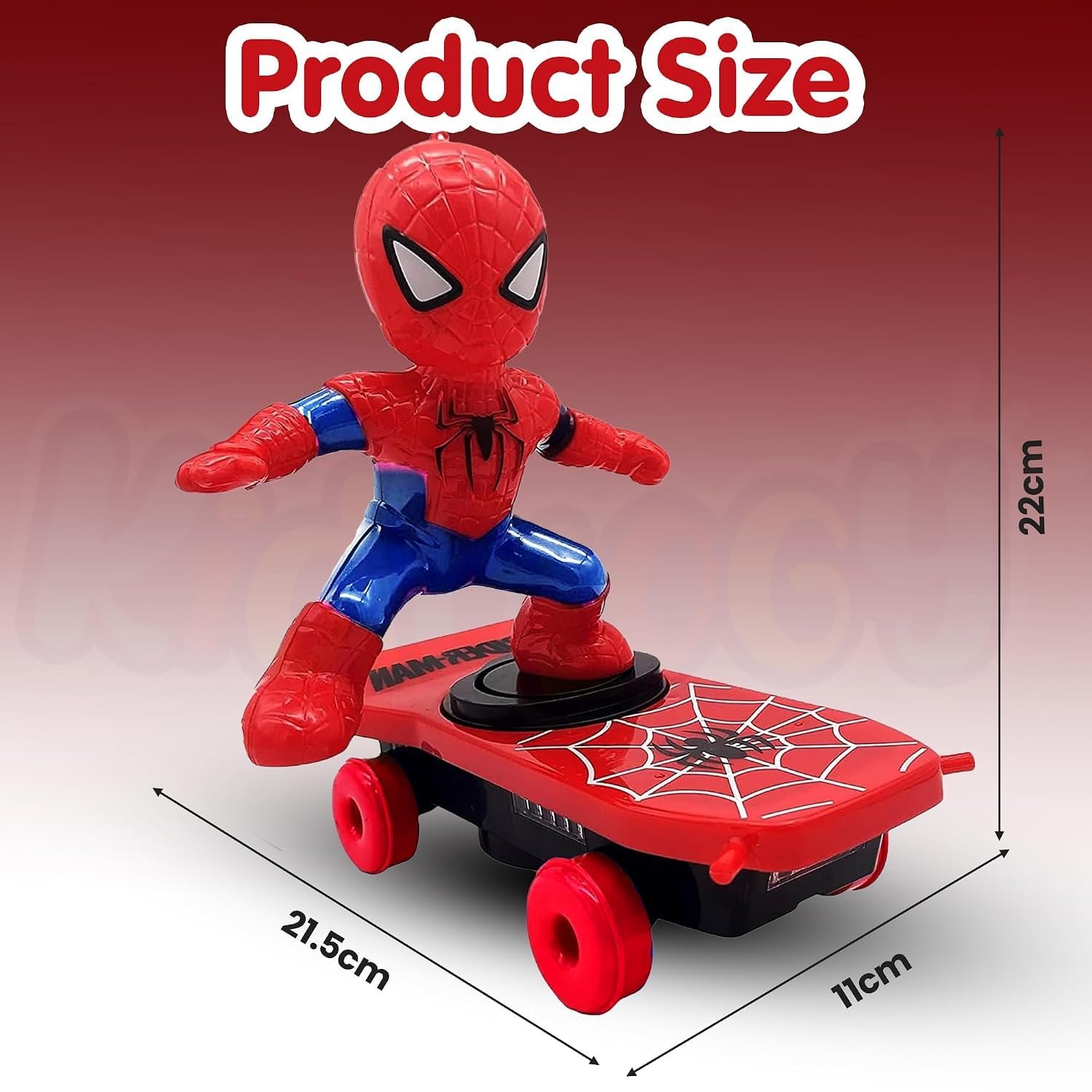 Spider-Man rotating action toy for kids