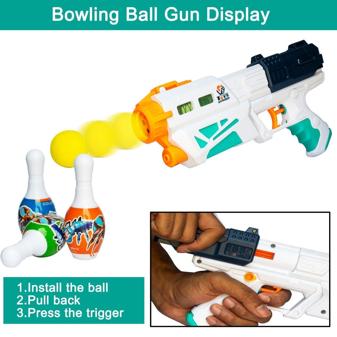Water and soft-ball shooting toy in Pakistan