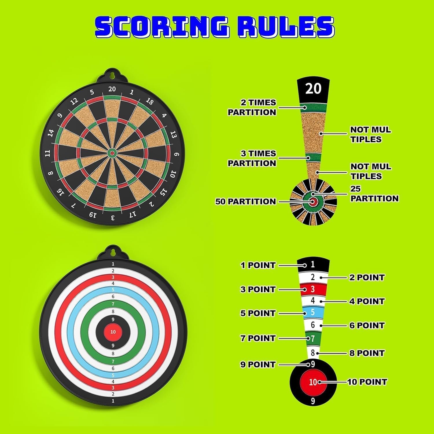 Magnetic dartboard game with darts