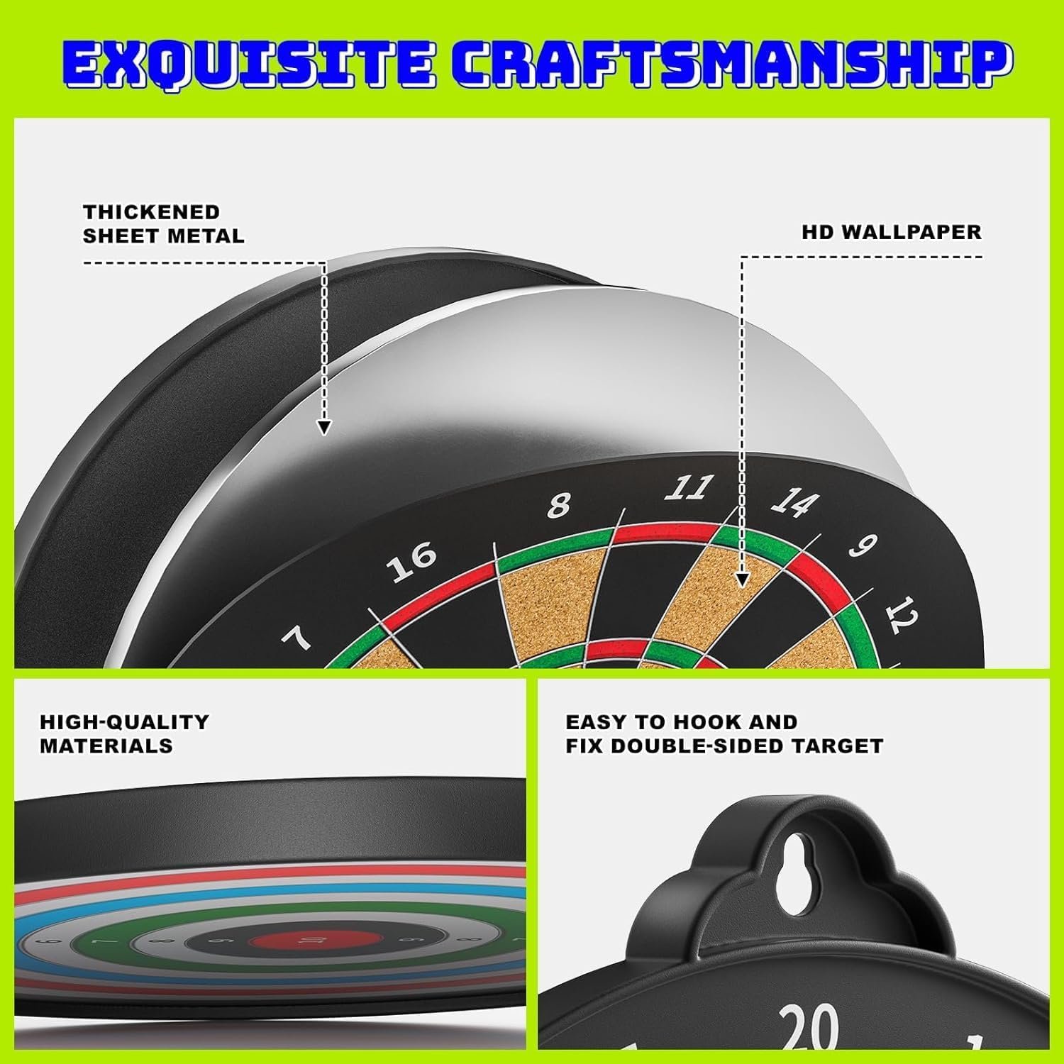 Indoor magnetic dart game for family