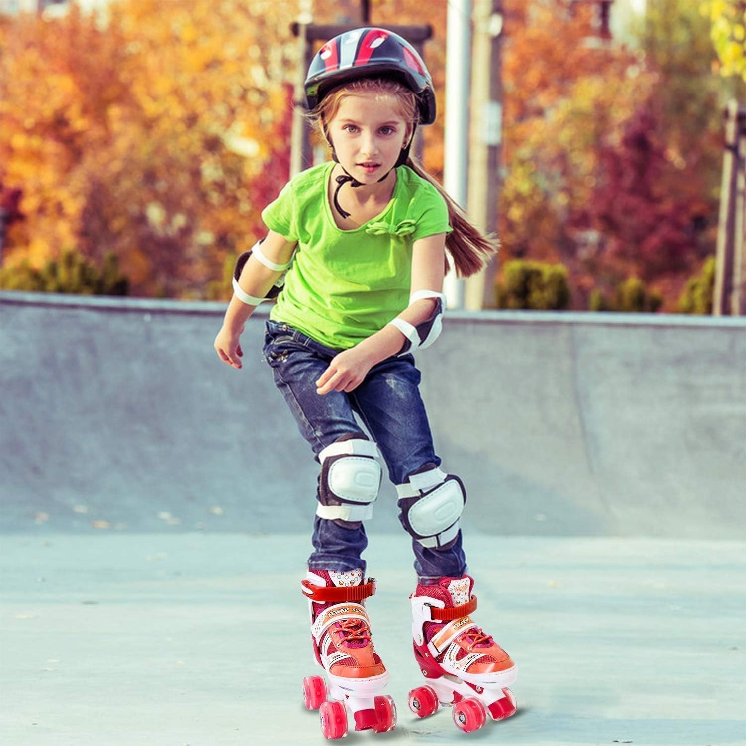 Four-wheel roller skates for children