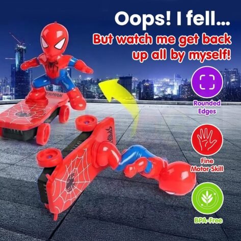 360 degree spinning superhero toy for children
