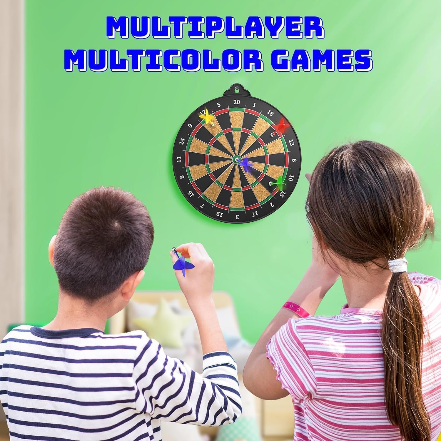 Magnetic dartboard for kids