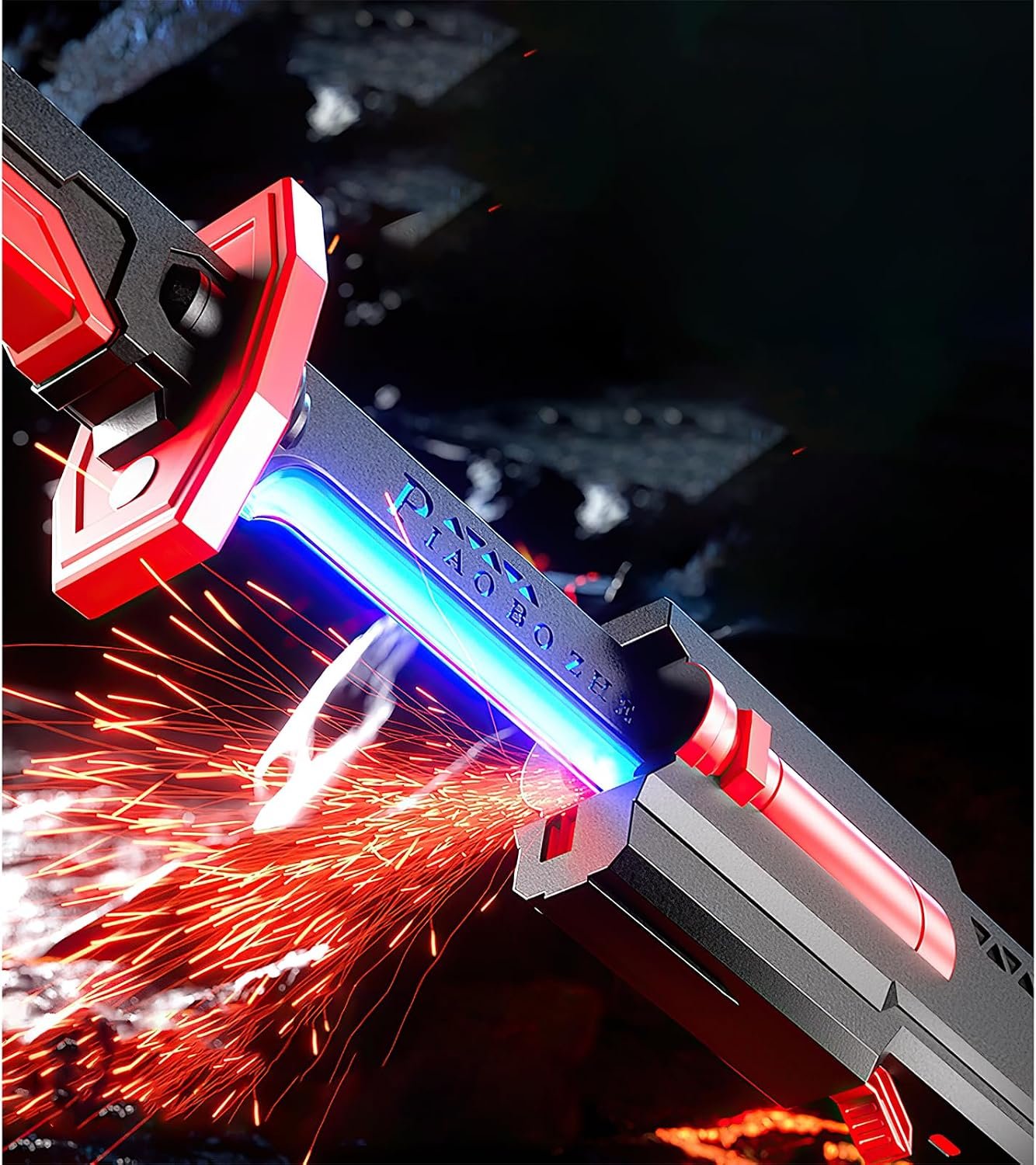 LED Spark Sword with Smoke Effect