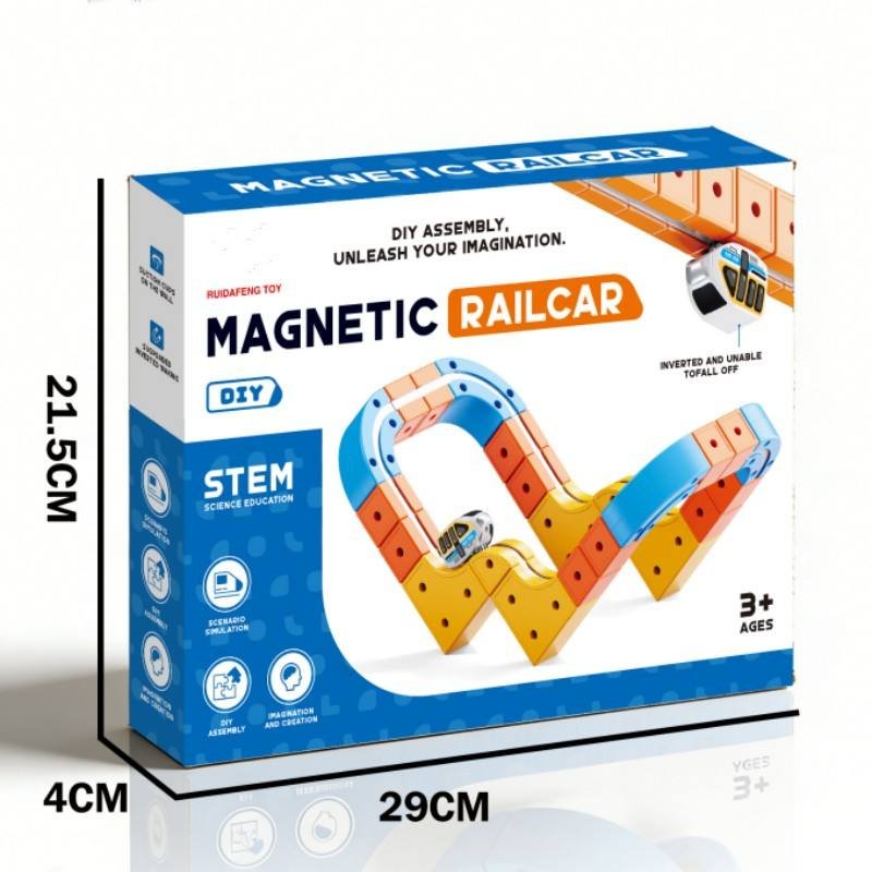 magnetic train track set for children