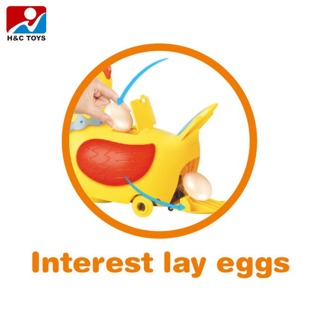 Walking duck toy that lays eggs