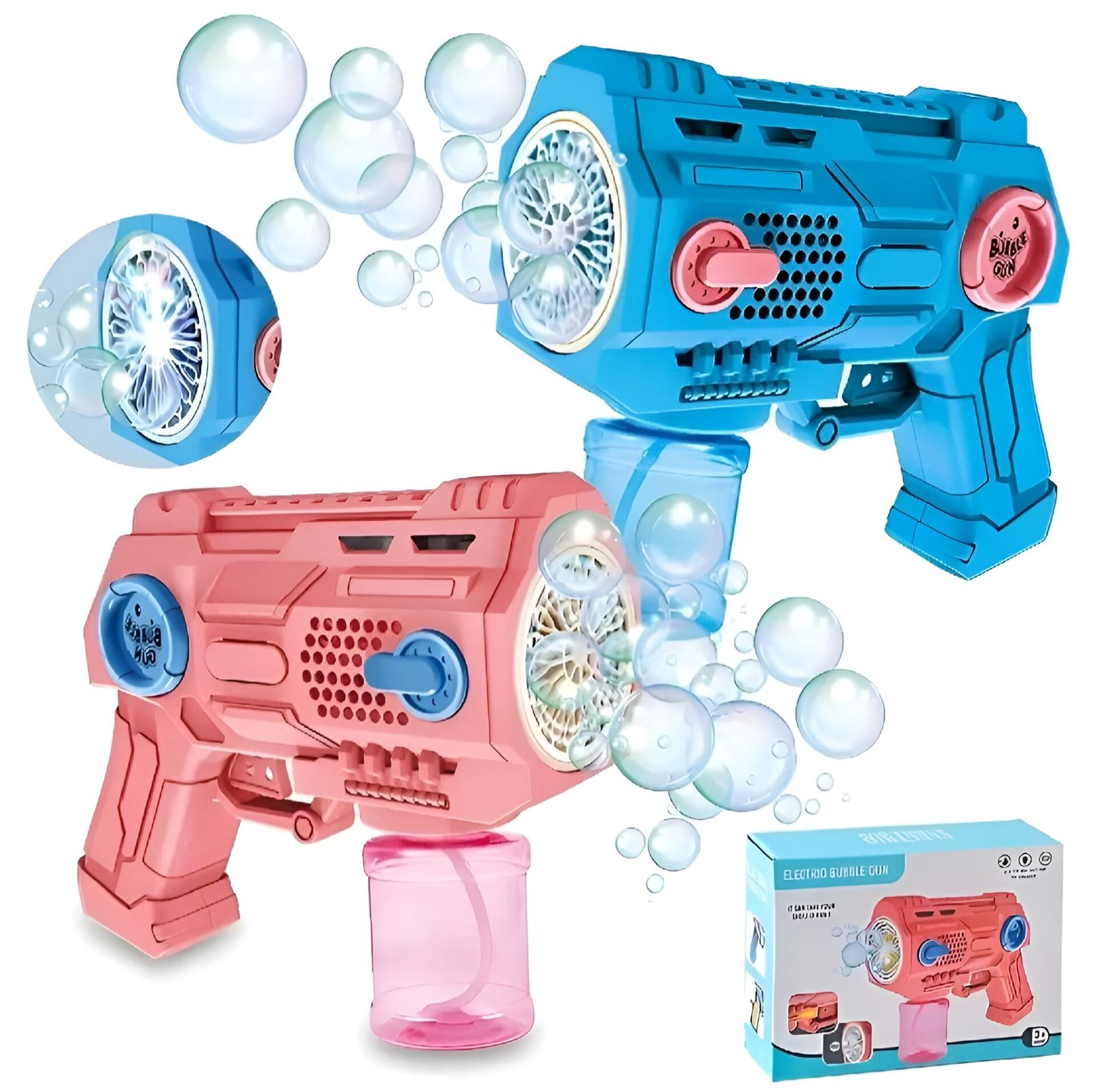 electric bubble gun with led lights and music