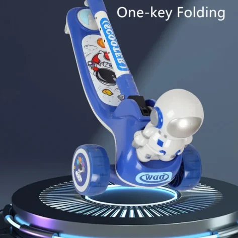 Adjustable height astronaut scooty for kids