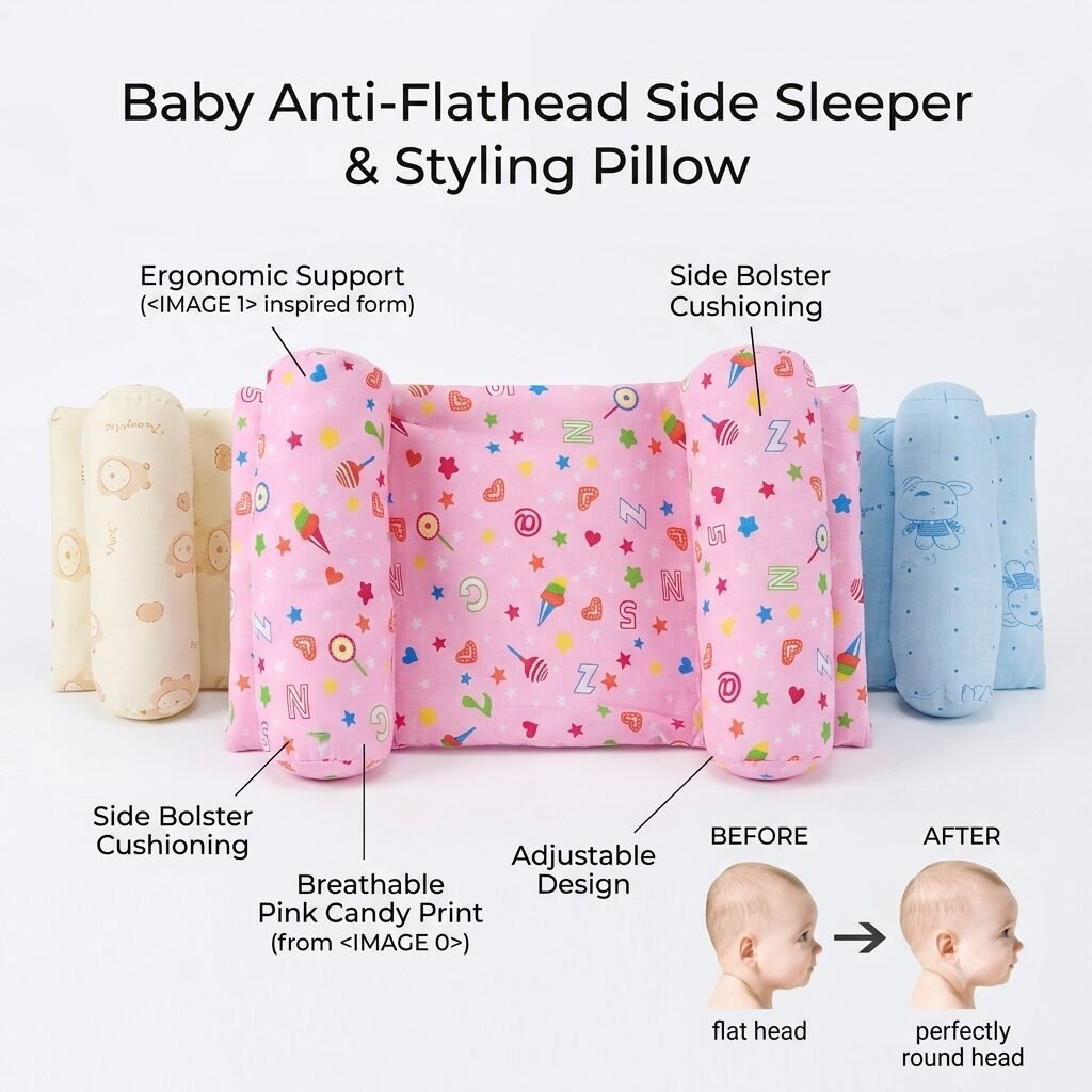 best adjustable newborn baby head shaping pillow