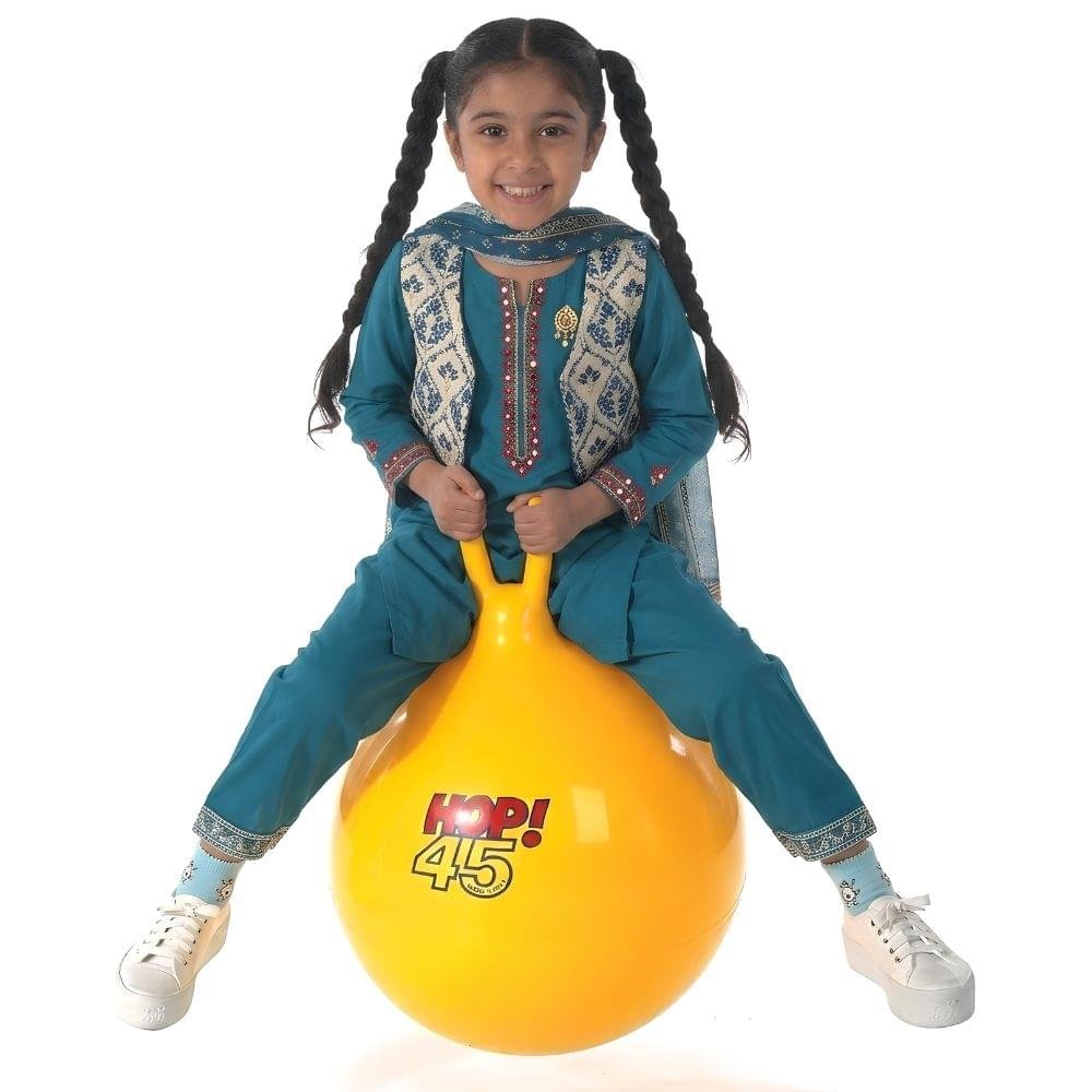 Hopper Jumping Ball for Kids – Best 45 cm Inflatable Bouncing Ball with Handles