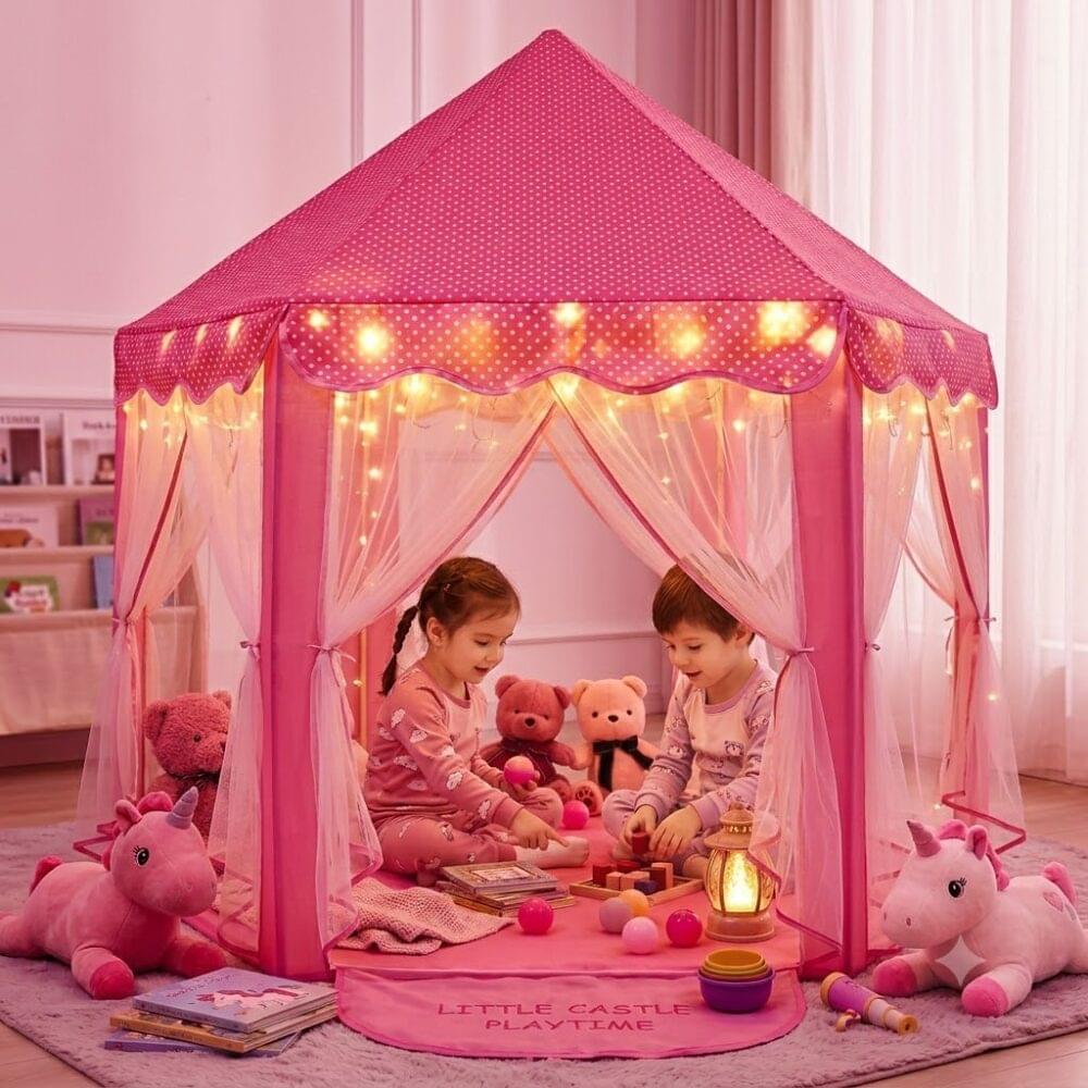 Princess Tent House for Girls and Boys Up to 10 Years