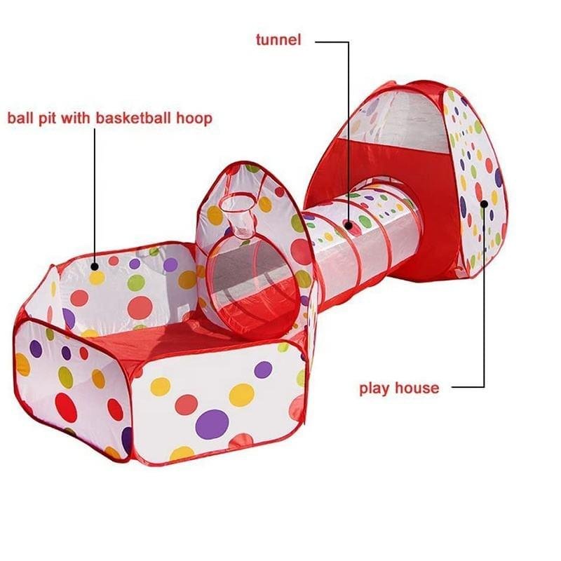 Pop Up Crawl Tunnel Tent for Kids