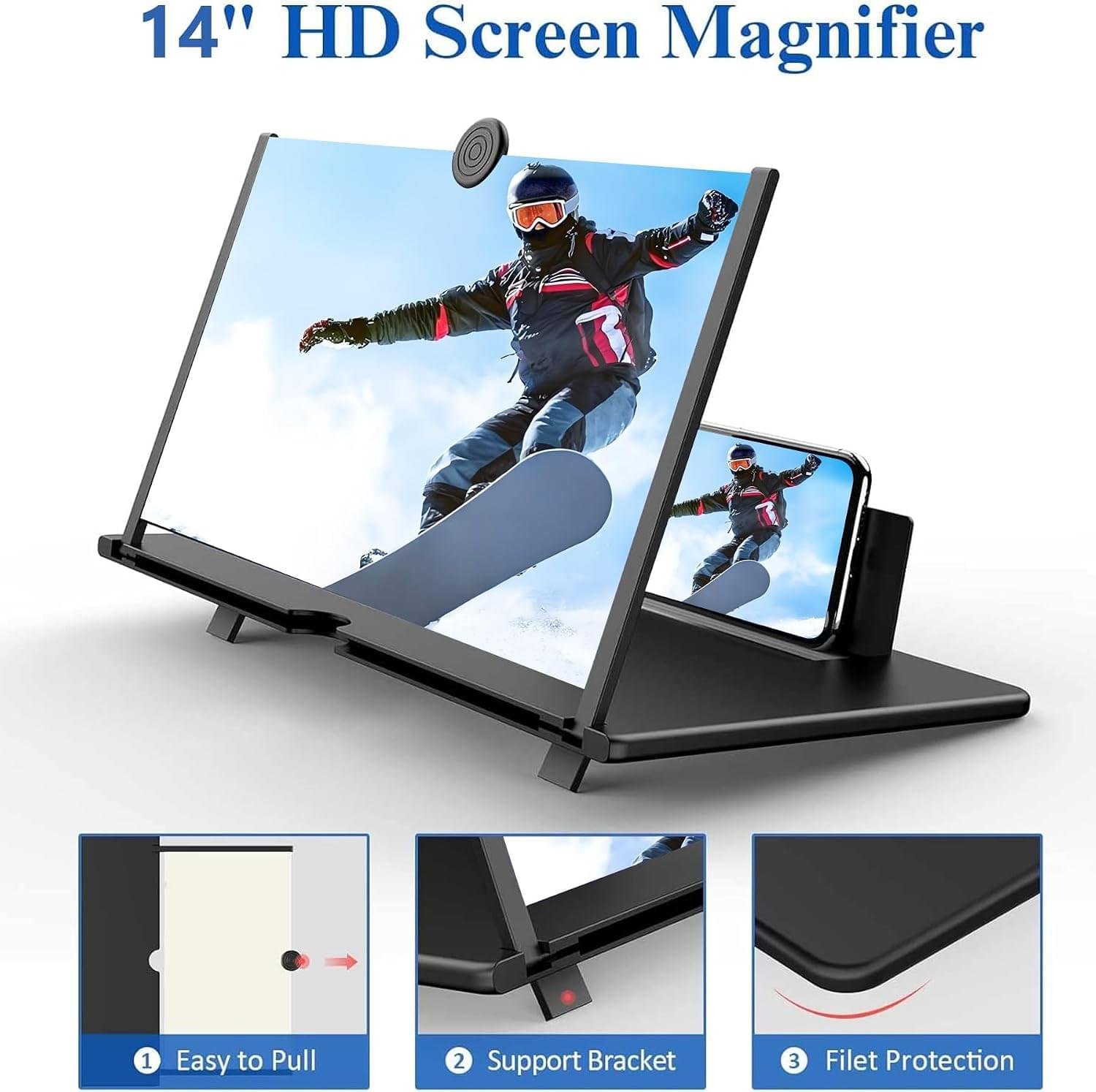 Portable Mobile Screen Magnifier for Video Watching