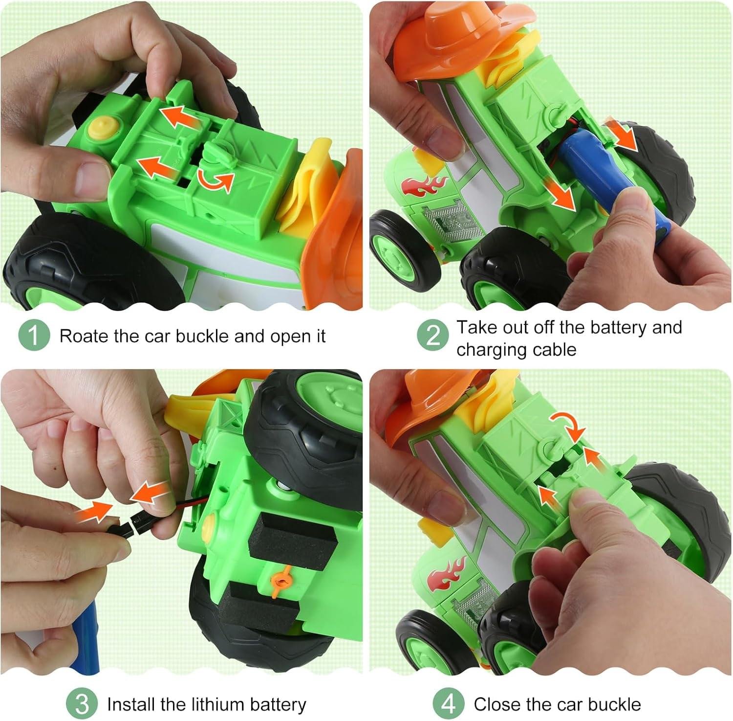 Rechargeable RC Stunt Car Toy for Kids