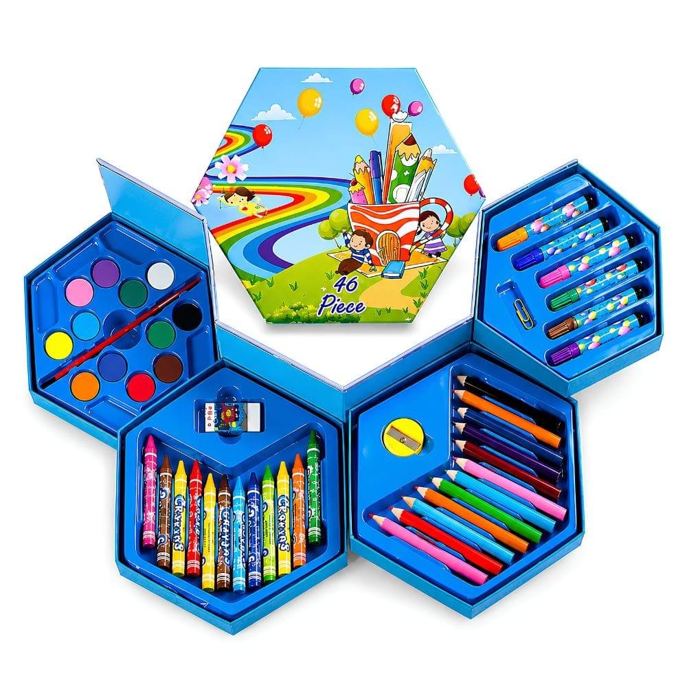 Best 46 Pc Drawing Art Set for Kids