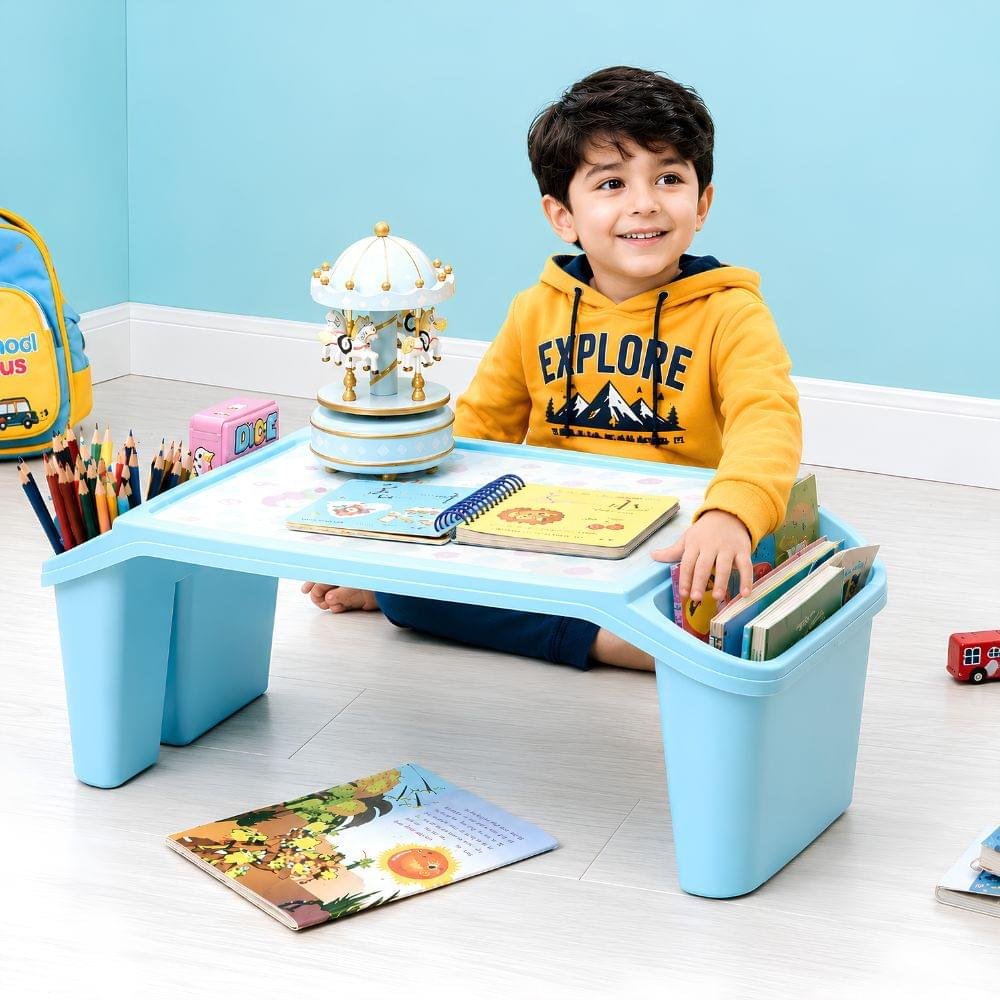 Kids Study Table with Side Storage