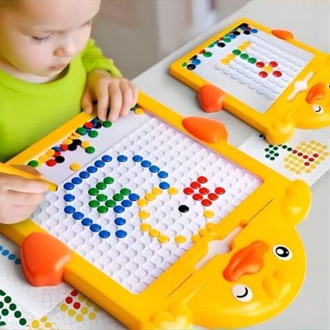 Kids Magnetic Drawing Board with Beads
