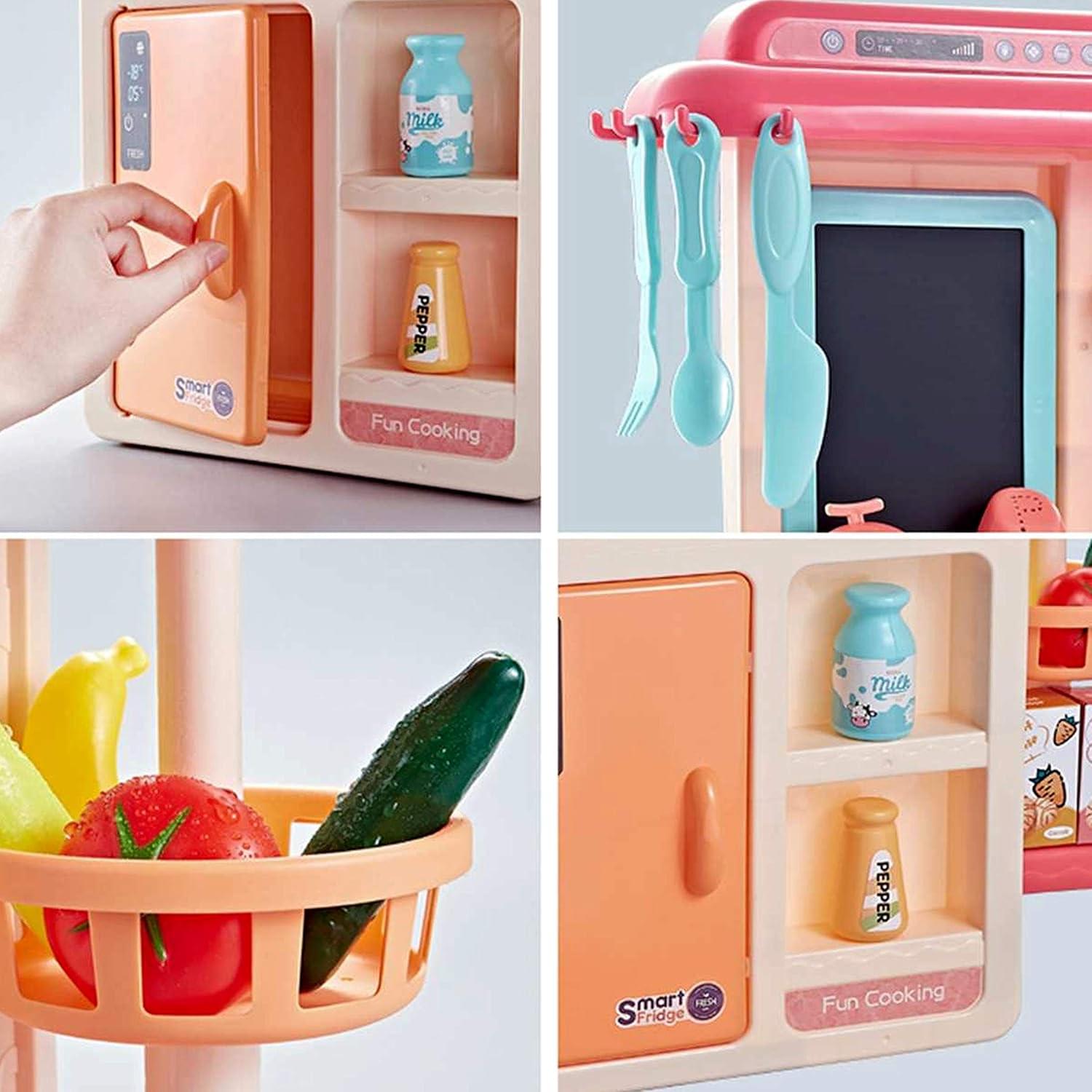 42 PCS Kitchen Set for Girls with Spray, Lights & Music - Image 4