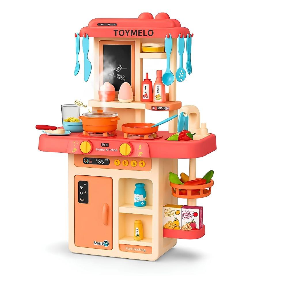 42 PCS Kitchen Set for Girls with Spray, Lights & Music